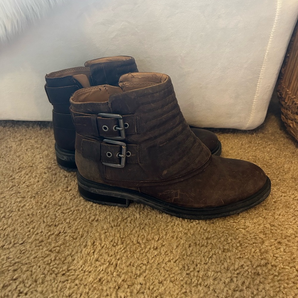 Nine West Leather Ankle Boots
